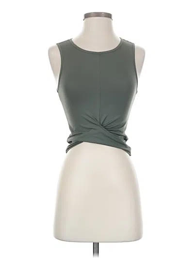 Pre-owned H&m Sport Sleeveless T-shirt In Green