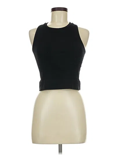 Pre-owned H&m Sport Tank Top Black Halter Neckline Tops