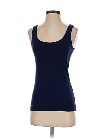 Pre-owned H&m Sport Tank Top Blue Square Neckline Tops