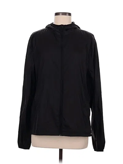 Pre-owned H&m Sport Windbreaker Jacket In Black