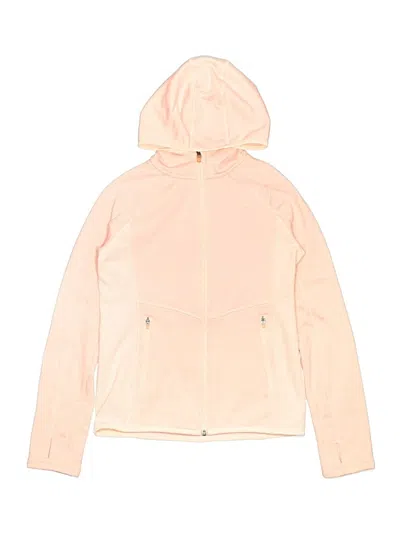 Pre-owned H&m Sport Kids' Zip Up Hoodie In Pink