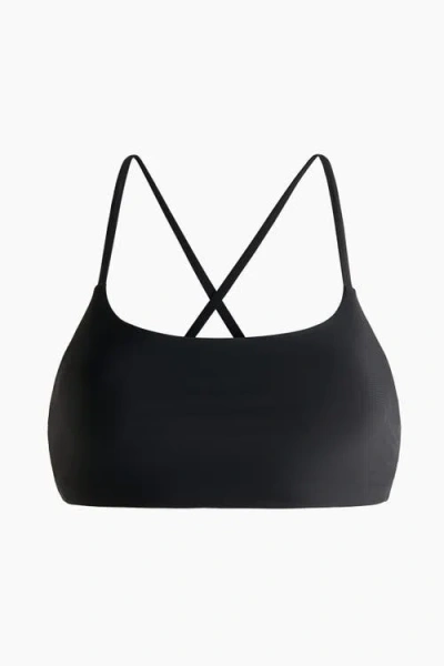 H&m Sports Bikini Top In Black