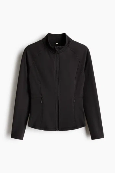 H&m Kids'  Sports Jacket With Drymove In Black