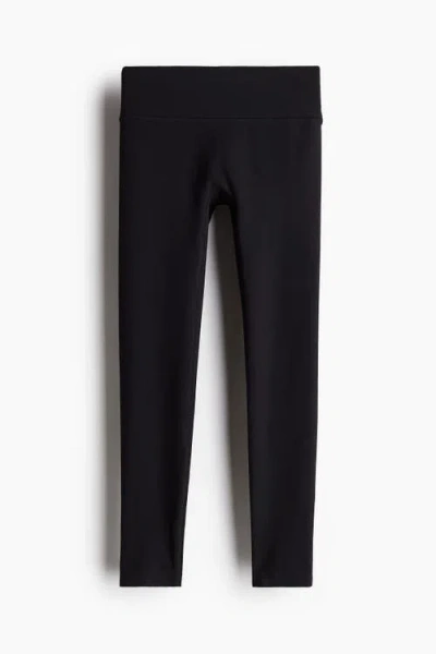 H&m Kids'  Sports Leggings With Softmove In Black