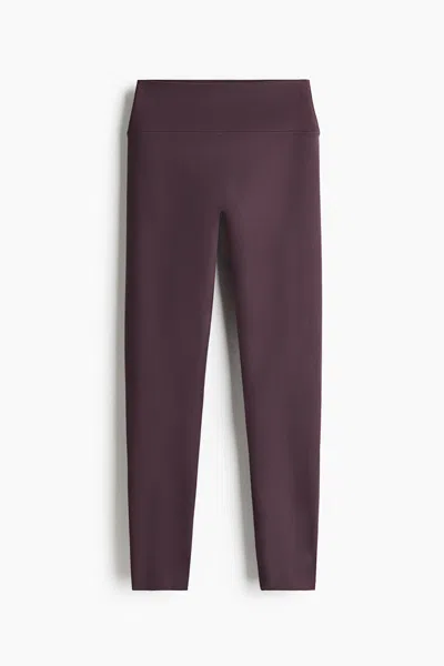 H&m Kids' Sports Leggings With Softmove In Brown