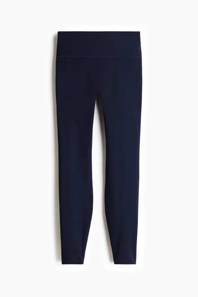 H&m Sports Leggings With Softmove In Blue