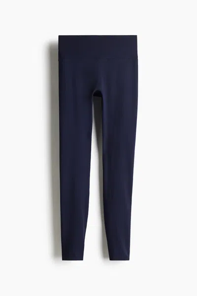 H&m Sports Leggings With Softmove In Blue