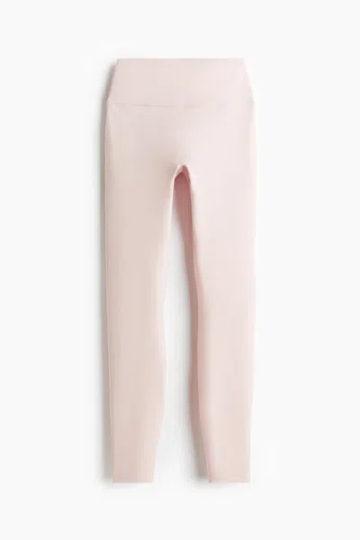 H&m Sports Leggings With Softmove In Pink