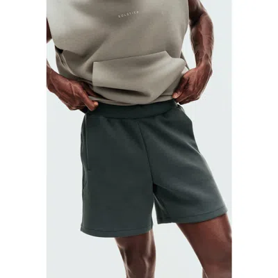 H&m Sports Scuba Knit Shorts With Drymove In Green
