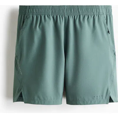 H&m Sports Shorts With Drymove In Green