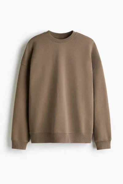 H&m Sports Sweatshirt In Brown