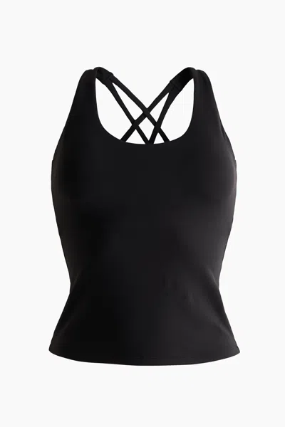 H&m Sports Tank Top With Softmove In Black