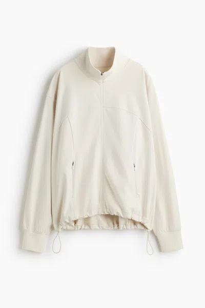 H&m Sports Track Jacket With Softmove In Animal Print