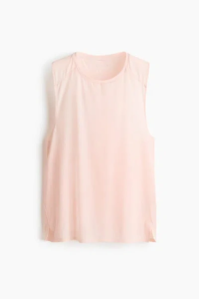 H&m Sports Vest Top With Drymove In Pink