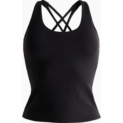H&m Sports Vest Top With Softmove In Black