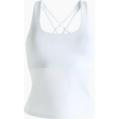 H&m Sports Vest Top With Softmove In White