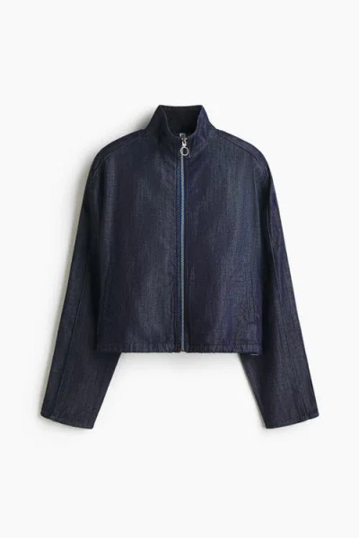H&m Sporty Denim Jacket In Blue
