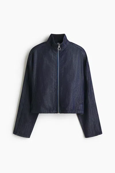 H&m Sporty Denim Jacket In Blue