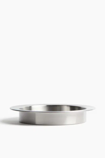H&m Stainless Steel Serving Plate In Silver