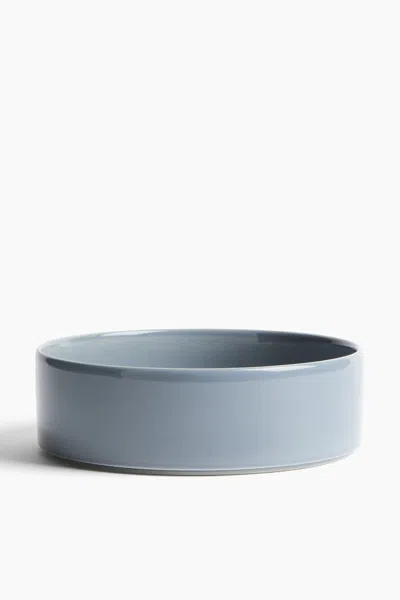 H&m Stoneware Serving Bowl In Blue