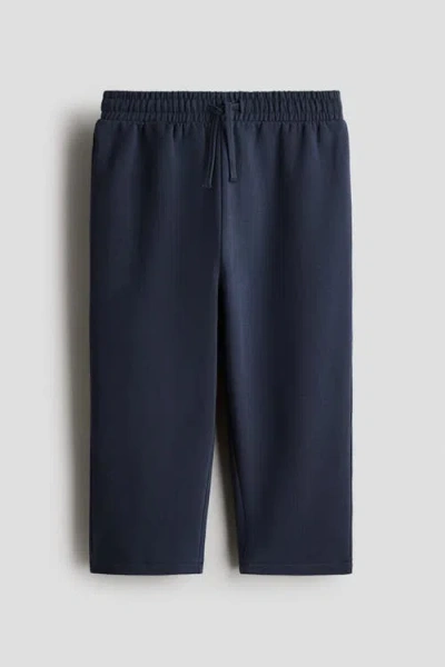 H&m Kids'  Straight Cotton Joggers In Blue