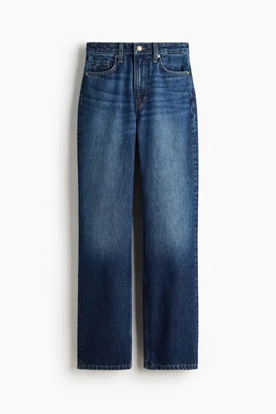 H&m Ava Ultra High Rise Wide Leg Jeans In Blue