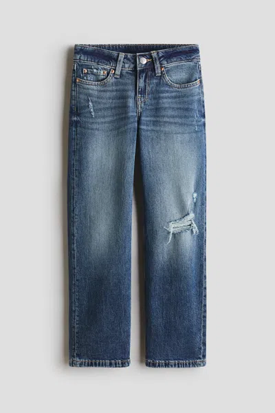 H&m Kids' Straight Leg Jeans In Blue