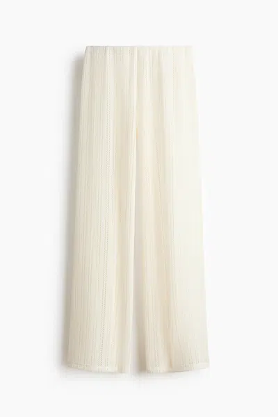 H&m Straight-leg Beach Pants In Neutral