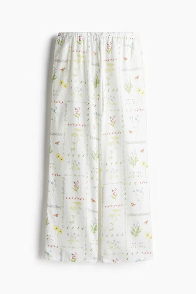 H&m Straight-leg Drawstring Pants In Multi