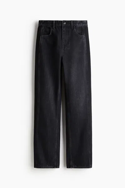 H&m Straight-leg Jeans In Black