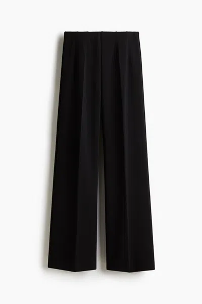 H&m Straight-leg Pants In Black