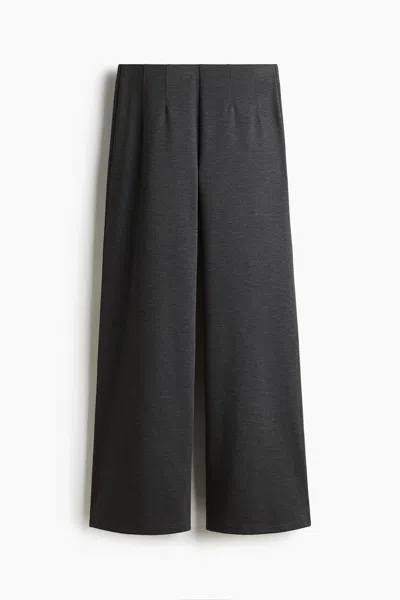 H&m Straight-leg Pants In Black