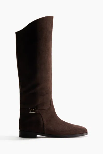 H&m Strap-detail Boots In Brown