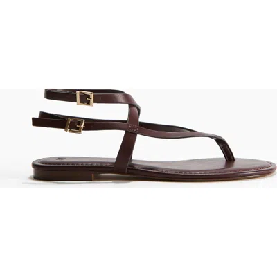 H&m Strappy Sandals In Animal Print
