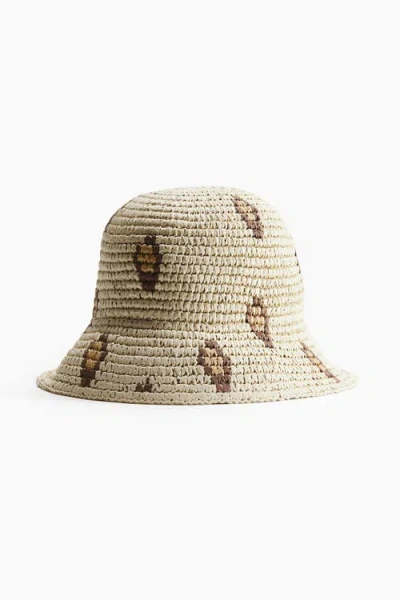 H&m Straw Hat In Neutral