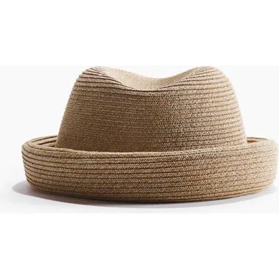 H&m Straw Hat In Brown