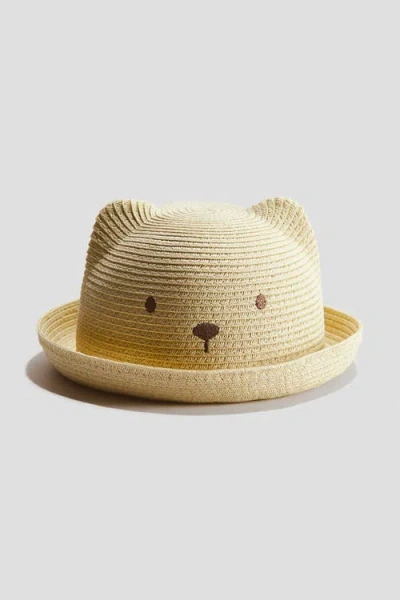 H&m Babies'  Straw Hat In Yellow