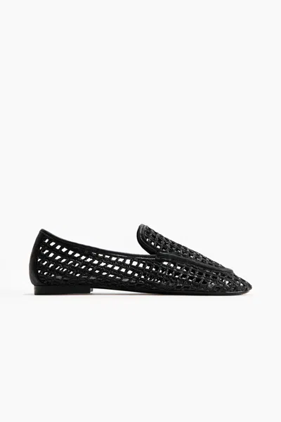 H&m Straw Loafers In Multi