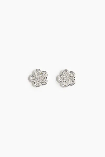 H&m Stud Earrings In Silver-colored