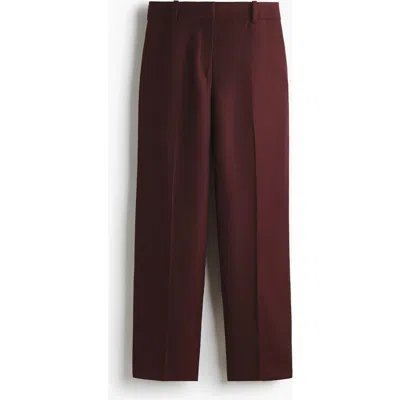 H&m Suit Trousers In Brown