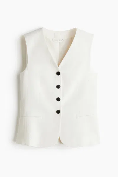 H&m Suit Vest In White