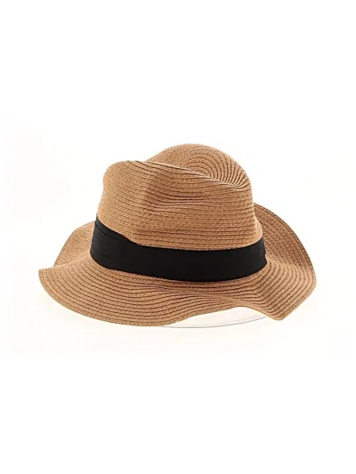 Pre-owned H&m Sun Hat In Tan