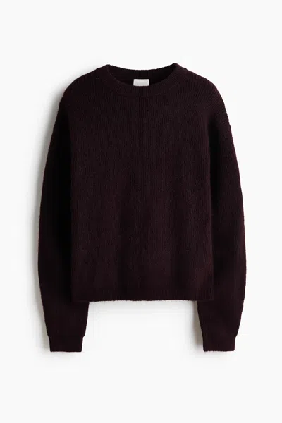 H&m Sweater In Burgundy