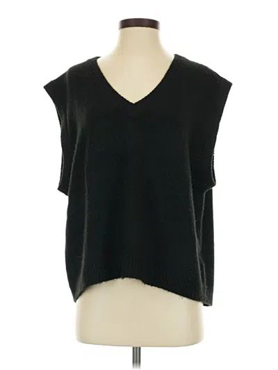 Pre-owned H&m Sweater Vest In Black