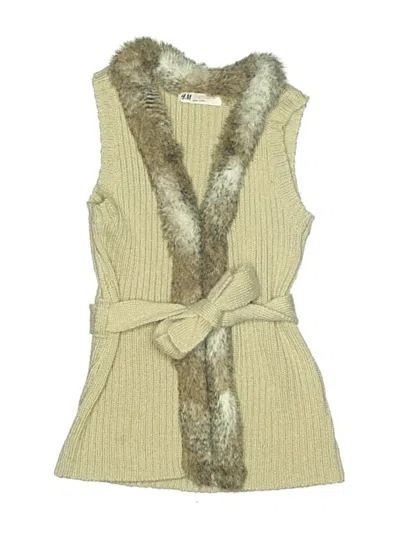 Pre-owned H&m Kids' Sweater Vest In Brown