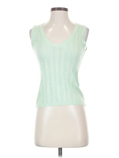 Pre-owned H&m Sweater Vest In Green