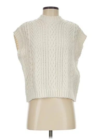 Pre-owned H&m Sweater Vest In Ivory