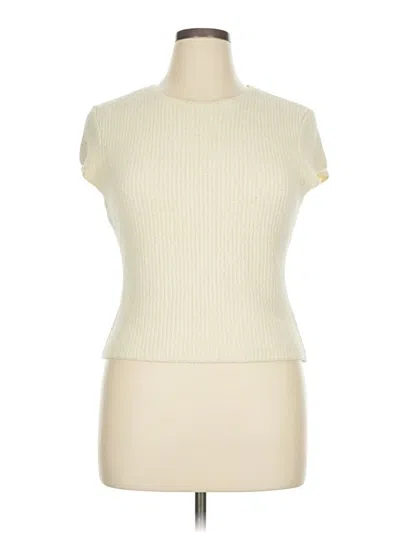 Pre-owned H&m Sweater Vest In Ivory