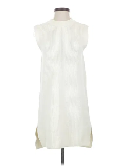 Pre-owned H&m Sweater Vest In Ivory