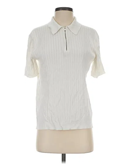 Pre-owned H&m Sweater Vest In Ivory